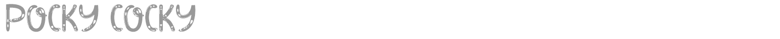 Pocky Cocky font preview